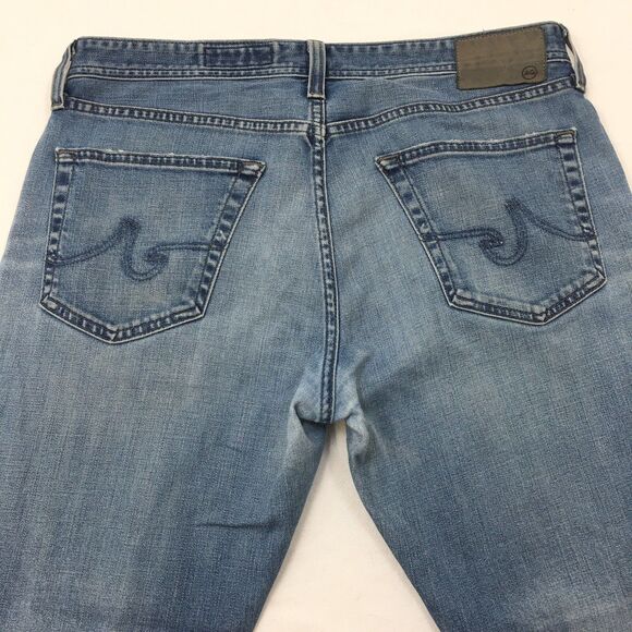 AG ADRIANO GOLDSCHMIED Graduate Jeans Women 33x26 Fray Ankle Light Wash Blue - Picture 7 of 16